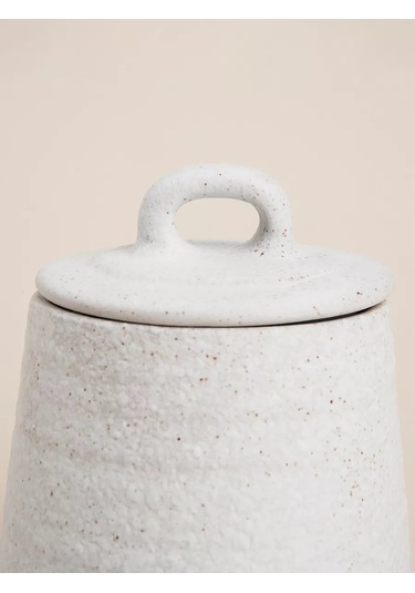 Sl Home Kapaklı Seramik Beyaz 400 Ml Şekerlik 237885343 Beyaz