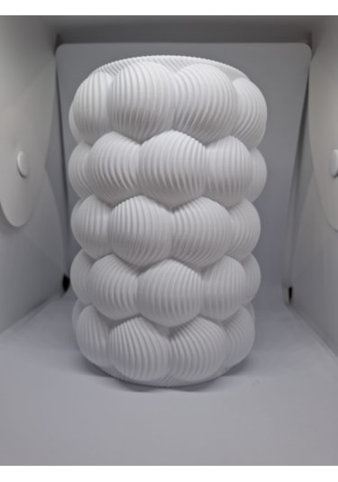 Bubble Vazo - 16 Cm Beyaz