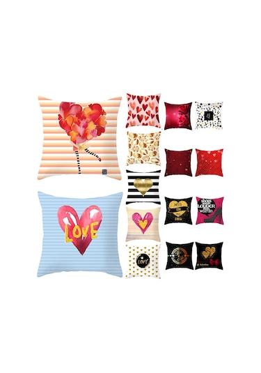 Yastık Minder Kılıfı Dekoratif Ev Gereçleri Kanepe Yastık Kılıfı Şeftali Kaşmir 45 45 Yastıksız Çok Renkli