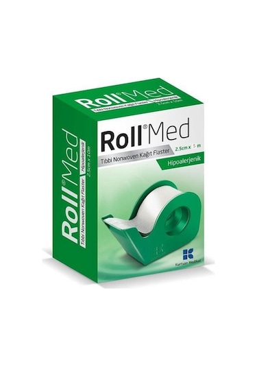 Roll Med 2.5 CM x 5 M Kağıt Flaster 12 Adet