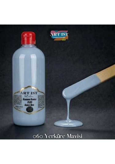 Kendinden Vernikli Plus Vernikli Akrilik Boyalar - 060 Yerküre Mavisi Ahşap, Taş Tozu, Hobi, Dıy