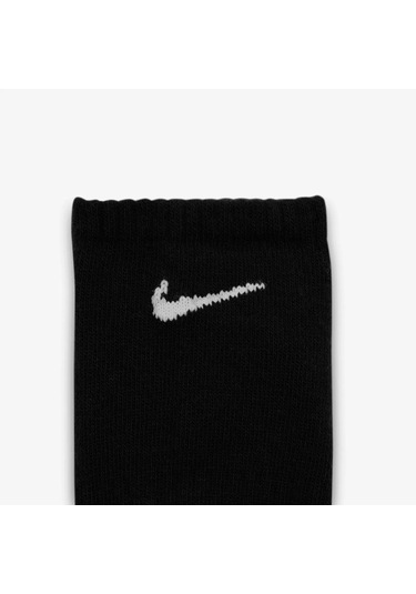 Nike Dri Fit Everyday Cotton Lightweight No Show 3 Pck Unisex Bileksiz Çorap 3 Çift Siyah Siyah