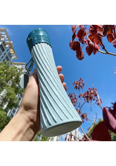 2025 Katlanabilir Öğrenci Su Bardağı Taşınabilir Spor Su Bardağı Taşınabilir Spor Su Bardağı-mavi 500ml Çok Renkli