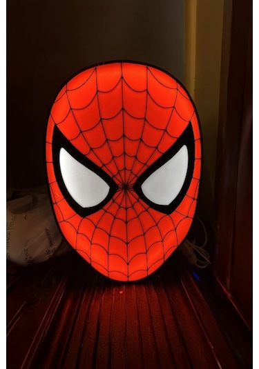 Spider-man Tasarımlı Gece Lambası Çok Renkli