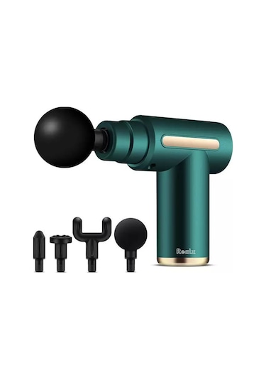 Realx 4 Başlıklı 6 Kademeli Titreşimli Şarjlı Mini Masaj Aleti