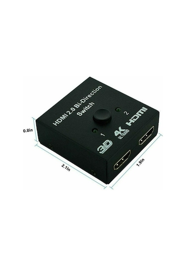 Maxgo MG-2162 2 Port Çift Yönlü 4K HDMI Çoklayıcı Splitter Switch Çoğaltıcı