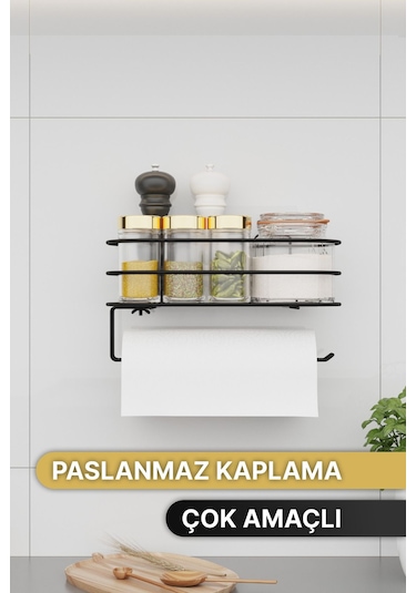 Rulo Havluluk Yapışkanlı Kağıt Havluluk Peçetelik Sofra Mutfak Servis Sunum Hazneli Havlu Organizeri