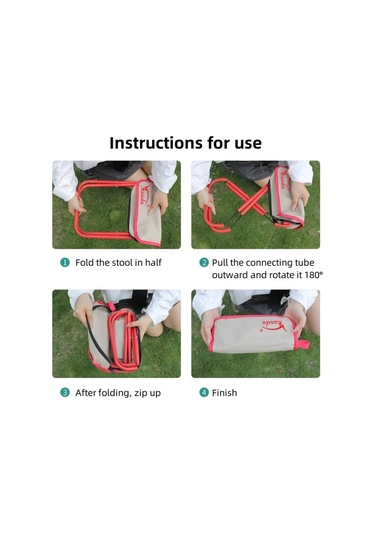 Kanda Bag Tipi Katlanır Balıkçı Sandalye Taşınabilir Açık Seyahat Eskiz Dışkısı, Boyut:kırmızı Diğer Çok Renkli