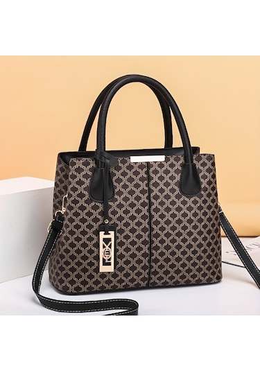 Trendy Timsah Desenli Tote Çanta