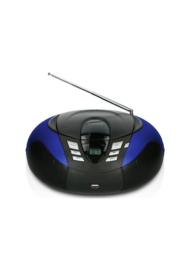 Lenco Scd-37 Usb Mavi - Taşınabilir Fm Radyo Cd'si Ve Usb Oynatıcı - Mavi