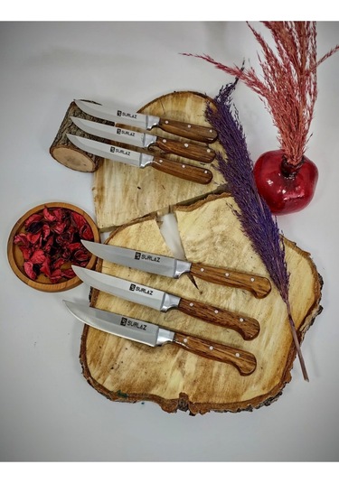 Sürmene Sürlaz Mutfak Serisi Et Sebze Meyve Bıçak Seti Ahşap