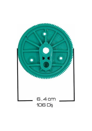 Connect Arka Silecek Motor Dişlisi 106 Diş 2002 2013