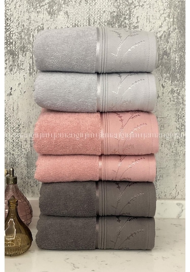 Özdilek Ditsy El-yüz Havlusu 6 Adet-antrasit-pembe-gri Çok Renkli