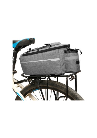 Jeemson Yalıtımlı Bisiklet Bagaj Çantası - Su Geçirmez, Soğutuculu, Reflektif Gri