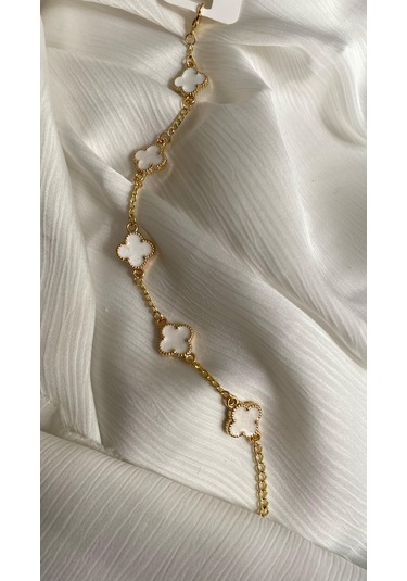 İlknur Doğal Taş Evi Yonca Kadın Bileklik Çok Renkli