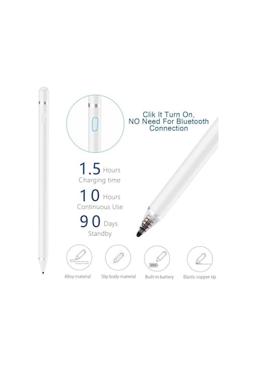 Novstrap DZ870 Samsung Galaxy Tab A9 SM-X110 - A9 Plus SM-X210 Uyumlu Dokunmatik Kalem Stylus Pencil