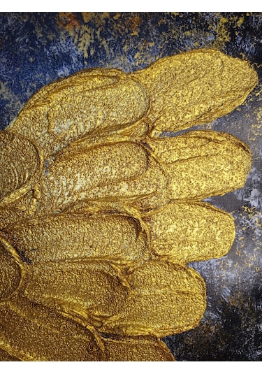 El Yapımı Melek Kanatlı Rölyef Tablo 50x70