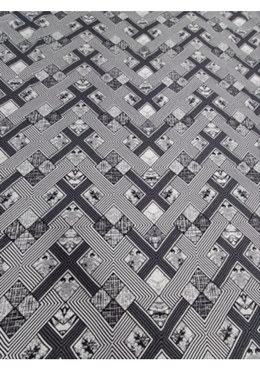 Savan Dokuma Halı Örtüsü 6m² Siyah