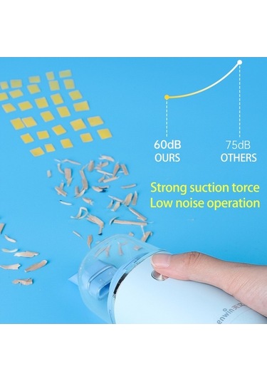 Novahub Tenwin Mini Masa Süpürgesi - 2 Emiş Gücü İle Klavye, Saç & Kırıntı Temizleme, Pratik Çözüm