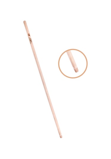 Vidalı Ağaç Sap 120 Cm Ft730, Çekpas Sopası Paspas Fırça Faraş Süpürge Mop Sapı Standart Vidalı Uç