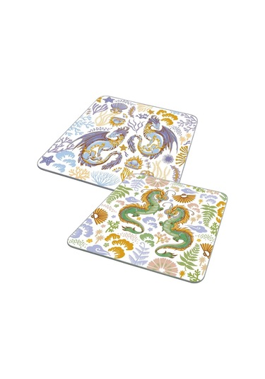 Mul' Tıdom Ahşap Kesme Tahtası Seti 2 Adet 18x18 Cm 295998314 Beyaz