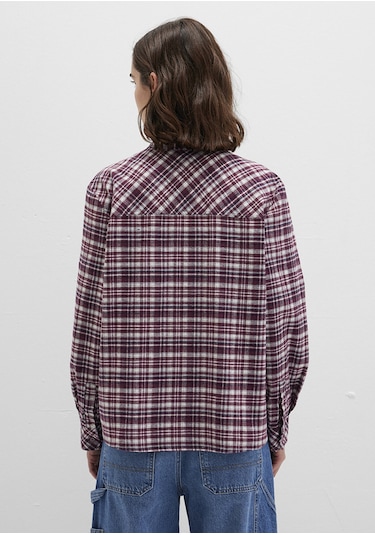 Mavi - Bordo Ekose Gömlek 1211301-90949 Bordo