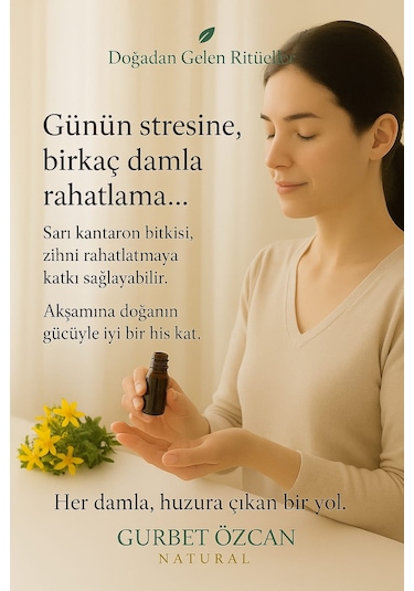 Sarı Kantaron Yağı %100 Saf Doğal Seyreltilmemiş 50 Ml St. John's Wort Oil