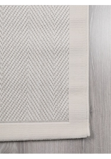 Sisal Vektör Kaymaz Tabanlı Kolay Silinebilir 2li Beyaz Banyo Paspas Seti 60x100-50x60