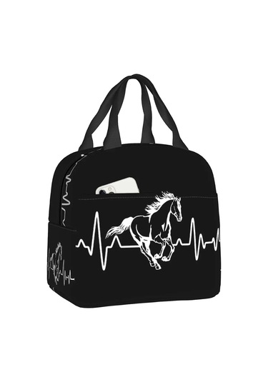 Kadınlar Erkekler İçin Yalıtımlı Öğle Yemeği Çantası Taşınabilir At Hediye Termal Soğutucu Çanta Öğle Yemeği Kutusu Plaj Kamp Seyahat Fmy Bt-5255b-t-5255 Çok Renkli