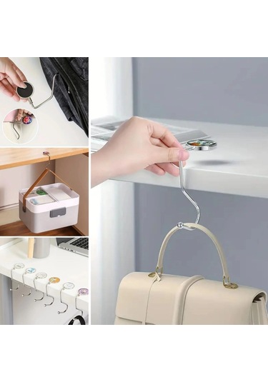 İpek Yıldızı Masaya Takılabilen Çanta Askısı Çanta Tipi Pratik Metal Çanta Kanca Karışık