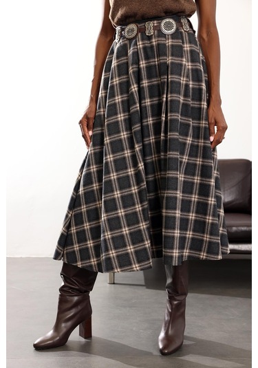 Antrasit Pileli Kate Etek 4977 Antrasit