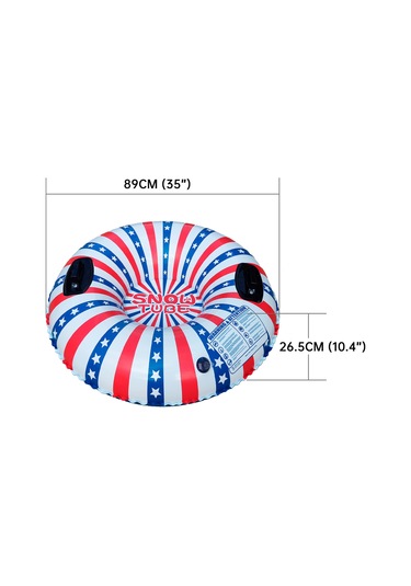 Moveevo "büyük Boy Pvc Kayak Tüpü - Çocuklar Ve Yetişkinler İçin Renkli Kış Eğlencesi" Diğer