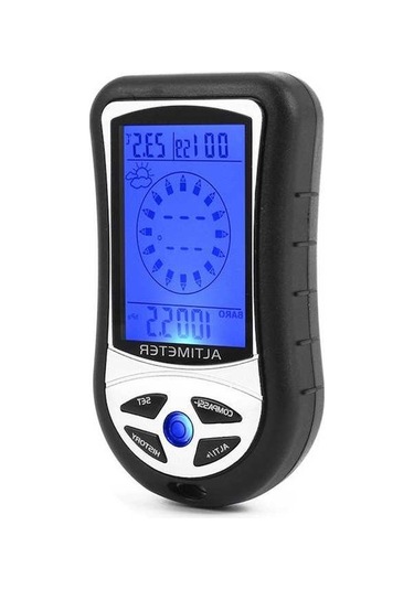 Novahub Abs Malzeme, Yükseklik Barometre Ölçümü, 8 Yönlü Pusula, Sıcaklık, Aaa Pil Dijital Metre