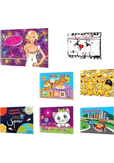 Çınar Resim Defteri 17x24 - 2 Adet Çok Renkli