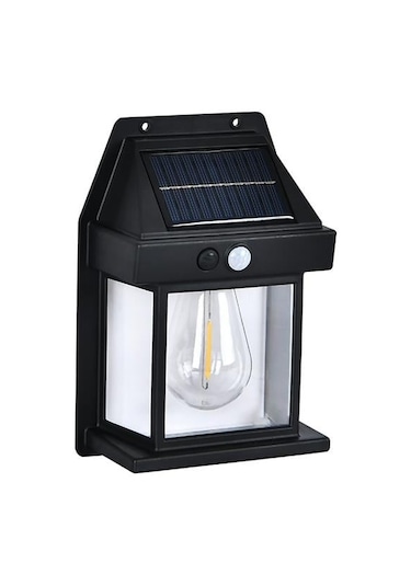 Mutlusan Venüs 10w/3000k Ledli Sensörlü Solar Aplik Siyah