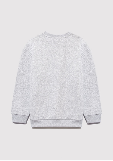 Mavi - Mavi Logo Baskılı Gri Sweatshirt 6s10031-85438
