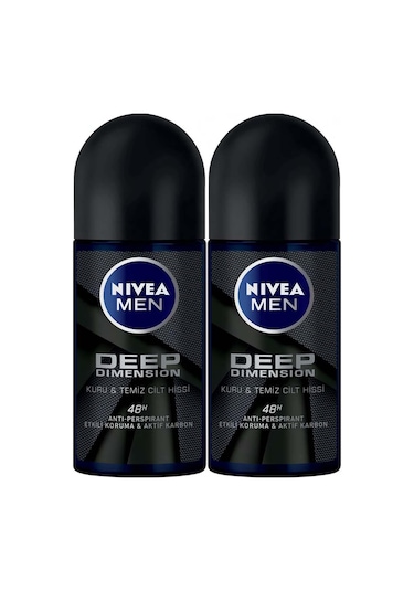 Nivea Men Deep Dimension Erkek Roll-On Deodorant 2 x 50 ML