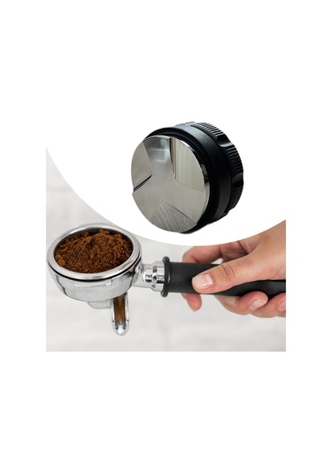 Homyl Espresso Dağıtım Aracı Cafe Ev Bar Için Profesyonel 51mm Siyah
