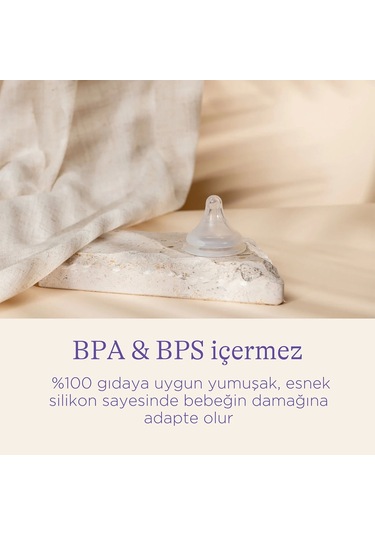 Lansinoh Biberon Natural Wawe Biberon Emziği 160ml