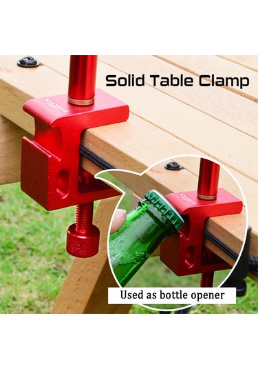 Sundick Çıkarılabilir Fener Standı Lamba Tripod Kamp Lambası Kırmızı Kızıl