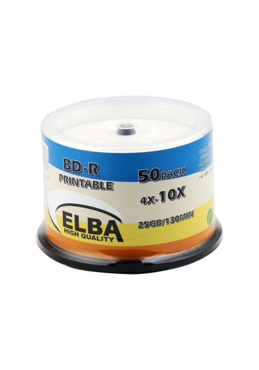 Elba Blu-Ray Bd-R 6 X 50 GB 15Li Cake BoX Printable