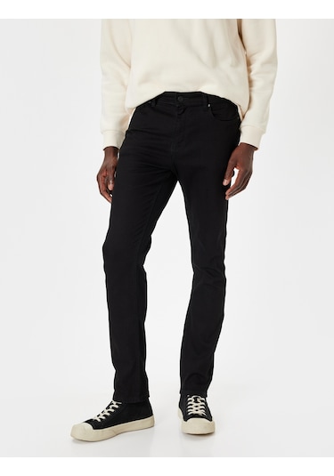 Koton Slim Fit Kot Pantolon Normal Bel - Brad Jean Siyah 5wam40022nd Siyah Koton Slim Fit Kot Pantolon Normal Bel - Brad Jean Siyah 5wam40022nd Siyah