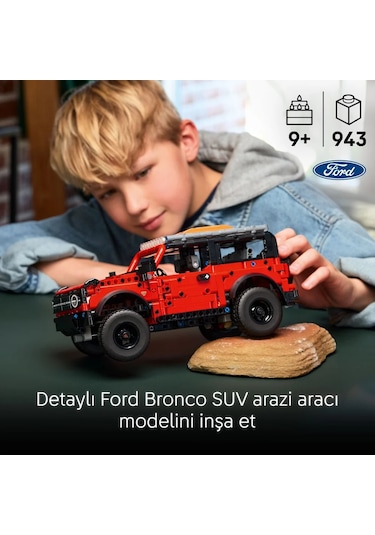 LEGO® Technic Ford Bronco® SUV 42213 - 9 Yaş ve Üzeri Araç Seven Çocuklar için Yaratıcı Oyuncak Yapım Seti (943 Parça)