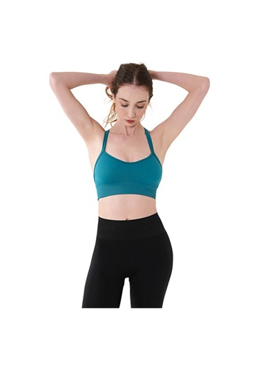 Musclecloth Nova Seamless İpli Bra Cool Blue
