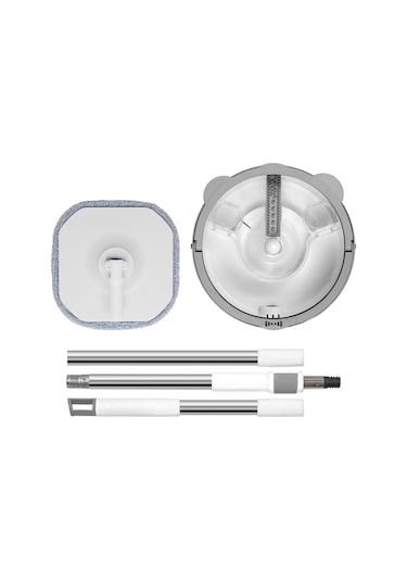 Pony Beyaz Temiz & Kirli Suyu Ayırma Özelliği Otomatik Temizlik Seti Mop Paspas