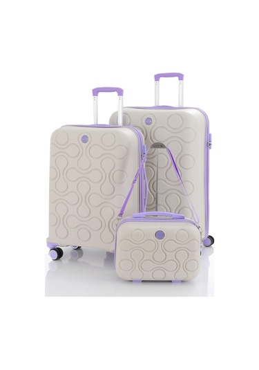 Mçs Polipropilen 3lü Valiz Seti Büyük & Orta & Makyaj V376 S23sy1000051-set 10729 3'lü Set Çok Renkli