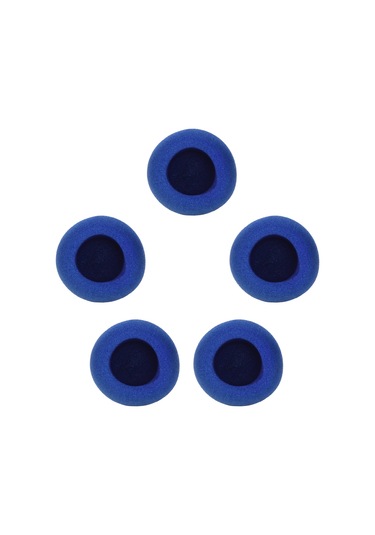 Youmex Mikrofon Köpük Koruması - Gürültü Azaltıcı, 5 Adet Mavi, Standart El Mikrofonları İçin Uyumlu