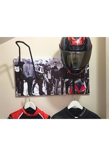 Motorcu Kask Askısı, Kişiye Özel Baskı V2