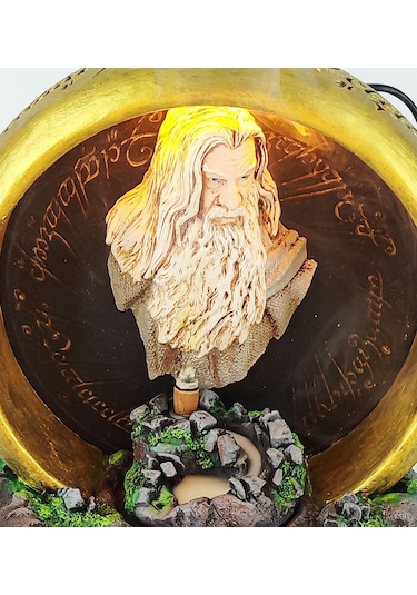 Güç Yüzüğü Gandalf Geri Akış Tütsülük Ve Işıklı Mumluk