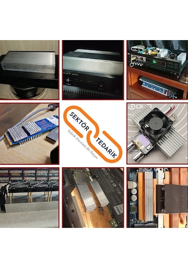 Alüminyum Soğutucu Profil Led Soğutma Profili Kalın 63 X 40 Mm 511373047